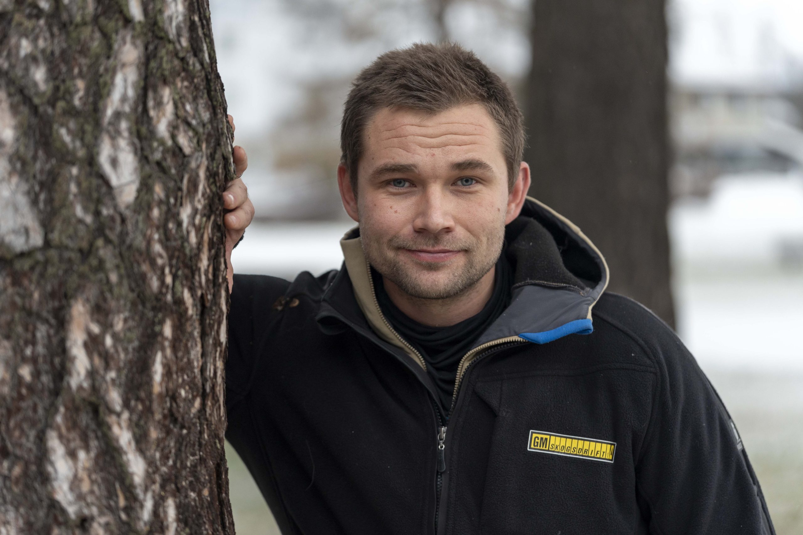 Sebastian Holmsen, daglig leder i GM Skogsdrift